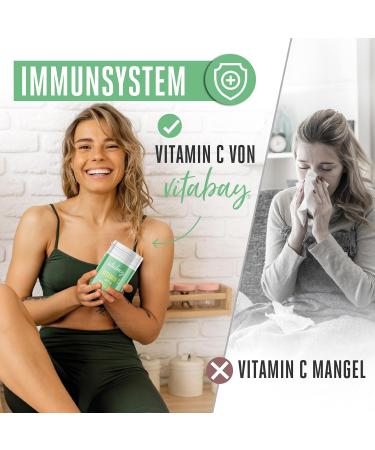 Vitabay Vitamin C Powder 1000 mg - 250g Vegan Ascorbic Acid Supplement for Optimal Health - Buy Online on GoSupps.com