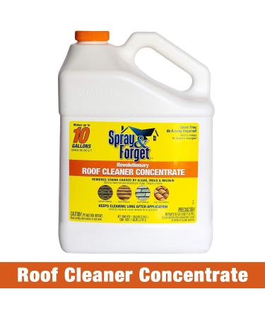 Spray & Forget Roof Cleaner Concentrate - 1 Gallon Exterior Mold Stain Remover for Easy Cleaning - Ship Internationally - Buy Online on GoSupps.com