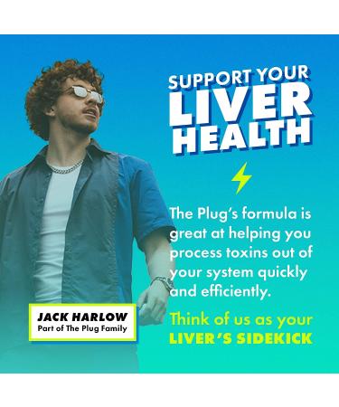 Plug Liver Cleanse Detox - 20 Herbal Capsules with Milk Thistle, Turmeric & Vitamin B for Healthy Liver Support - Buy Online on GoSupps.com