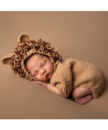 M&G House Lion Costume Newborn Photography Props for Baby Photo Shoot (0-2 Months) - Lion Outfit - Buy Online on GoSupps.com