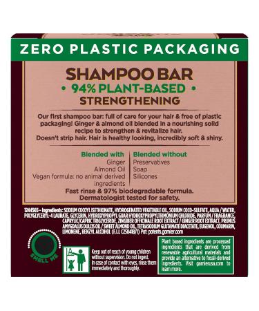 Garnier Whole Blends Strengthening Shampoo Bar - Ginger Recovery 2 Oz - For Weak Hair - 1 Count - Buy Online on GoSupps.com