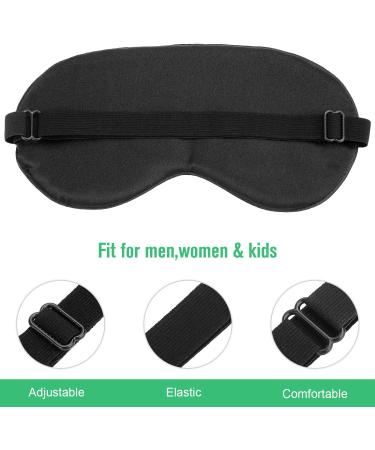 Hochoek Silk-Sleep-Mask Eye-Mask Eye-Cover Eyeshade - 100% Silk Soft Adjustable Strip Eye Cover(Black+Dark Blue+Purple) - Buy Online on GoSupps.com