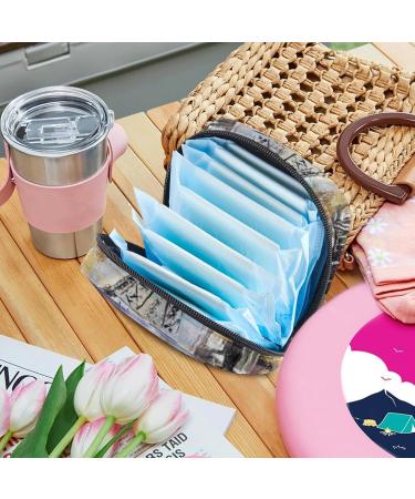 Stylish Portable Storage Bags for Women's Essentials | Multi-Colored Menstrual Pad & Bandage Holders - Perfect for School & Office - Buy Online on GoSupps.com