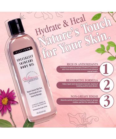 Clear Essence My Natural Beauty Skin Tone Specialist Body Oil - Deep Moisturizer for Dry Skin Scars & Stretch Marks - 8 Oz Natural Skincare for Men & Women - Buy Online on GoSupps.com