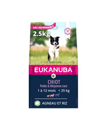 Eukanuba Puppy & Junior Adult Dry Food For Small and Medium Breed Lamb&Rice 2.5kg