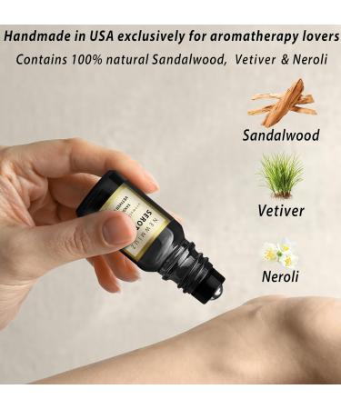 Soothing Roll-On for Stress Relief | Aromatherapy Stick with Sandalwood & Vetiver | Self-Care Essential Oil | Perfect for Handbag - Buy Online on GoSupps.com