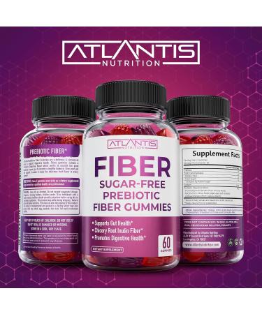 Sugar Free Prebiotic Fiber Gummies for Adults - 2-Pack, 120 Gummies - Gut Health & Digestive Support - 5G Fiber & 5.4G Prebiotic Blend - Buy Online on GoSupps.com