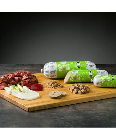 PURBELLO Wet Dog Food 3 Rolls 3 Horses 3 Goats 2 Lambs Monoprotein Dog Food High Meat Sausage Cut Resistant Dog Food - Buy Online on GoSupps.com