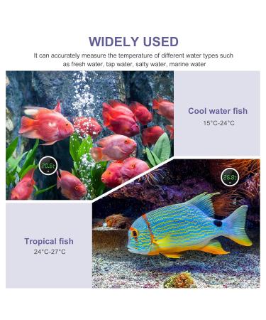 OQIMAX Digital Aquarium Thermometer - Mini Wireless Water Thermometer with LED Display for Freshwater & Saltwater Aquariums - High Precision Touch Wake-Up Feature - Buy Online on GoSupps.com