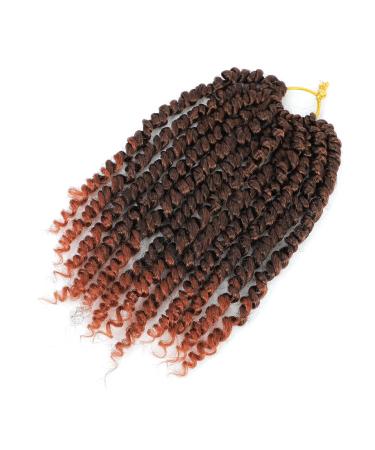 10 Inch Pre-Looped Passion Twist Hair Extensions for Black Women - 8 Packs of Pre-Twisted Curly Crochet Hair - Short Crochet Passion Twist Hairstyle - Color T350 - Buy Online on GoSupps.com