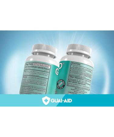 GUAI-AID 24 OTC Ultra-Pure Guaifenesin 600mg Veg Capsules Travel Bottle - Buy Online on GoSupps.com