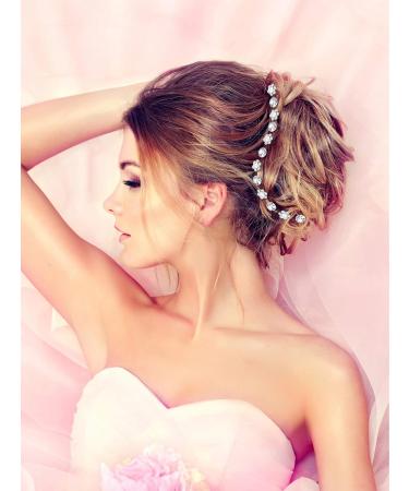 40 Pack Rhinestone Bridal Wedding Hair Pins - Stylish Hair Clips for Women and Girls (Style D) - Buy Online on GoSupps.com