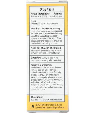 Burt's Bees Natural Acne Solutions Targeted Spot Treatment for Oily Skin - 0.26 oz | International Shipping - Buy Online on GoSupps.com
