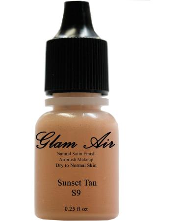 Two(2) Glam Air Airbrush Foundation Makeup S9 Sunset Tan & S10 Golden Carmel in Satin Finish 0.25oz Bottles(normal to Dry Skin) - Buy Online on GoSupps.com