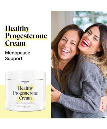 Healthy Progesterone Cream for Women Micronized Bioidentical from Wild Yam for Menopause & Perimenopause Relief | 4 oz - Optimal Balance - Buy Online on GoSupps.com