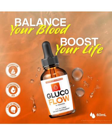 Gluco Flow Drops Premium Plant-Based Daily Liquid Formula for Balanced Health Stable Energy Levels and Circulation Support Just a Few Natural Drops a Day to Stay on Track (30 Servings) - Buy Online on GoSupps.com