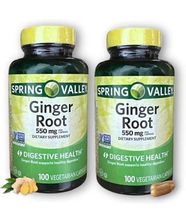 FUSION SHOP STORE Smart choices meaningful life! Ginger Root 550 mg- Organic Supplements 100 Capsules (Pack of 2) - Buy Online on GoSupps.com