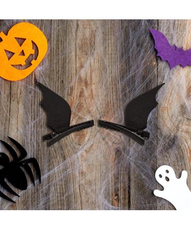 Lezevn 1 Pair Halloween Bat Hair Clips Bat Wings Clips for Halloween Party Fancy Hair Accessories (1 Pair) - Buy Online on GoSupps.com