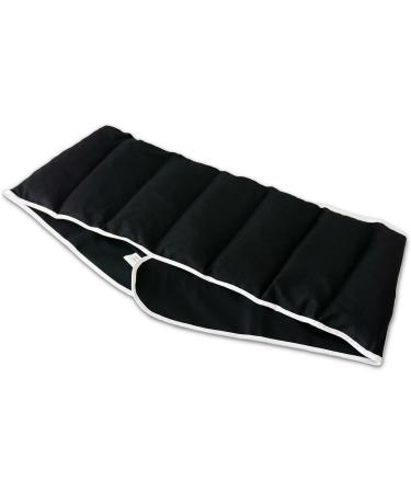 Organic Spelt Pillow Heat Cushion Belt - Velcro Fastening 135cm 7-Chamber Back Support Cushion - Black - Buy Online on GoSupps.com