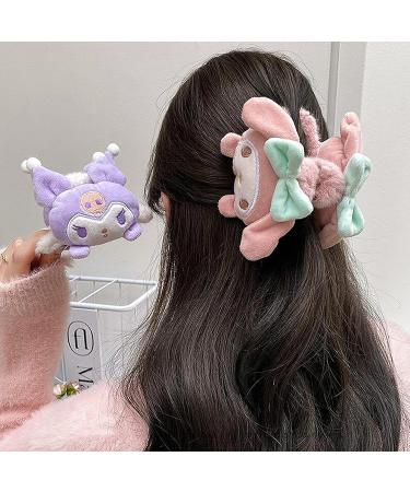 Kawaii Plush Hair Claw Clips for Women and Girls - Non-Slip Strong Hold Hair Barrettes - Cute Cartoon Hairpins in Yellow - Hair Accessories for Thick, Thin, and Long Hair - Buy Online on GoSupps.com