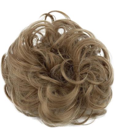 CAISHA by PRETTYSHOP Dark Blonde Messy Scrunchie Bun Hairpiece | Heat-Resistant Synthetic Fibres - Buy Online on GoSupps.com