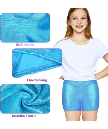 5 Pack Girls Gymnastics & Ballet Dance Shorts - Metallic Shorts for 6-9 Year Olds - Buy Online on GoSupps.com