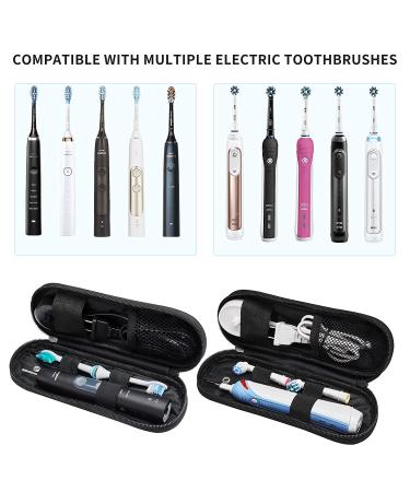 Compact Toothbrush Travel Case for Oral-B Pro 1000/1500 & Philips Sonicare ProtectiveClean 4100/5100/7500 - Electric Toothbrush Holder for Travel - Buy Online on GoSupps.com