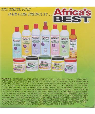 Africa's Best No-Lye Relaxer Kit - Dual Conditioning | Herbal Intensive | Superior Straightening & Nourishment - Buy Online on GoSupps.com