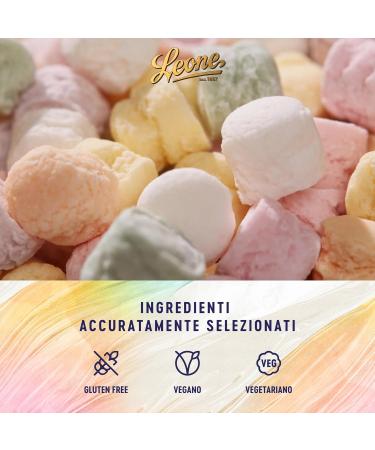  Pastiglie Leone Pastiglie Leone Carving Mixed Sweets - Authentic Tasting Tablets - 100% Natural Flavours & Dyes - Gluten Free & Vegan Sweets - Glass Vase - 1.3kg - Buy Online on GoSupps.com