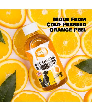 Pet Urine Odour Eliminator & Neutraliser - Natural Cold Pressed Orange Oil Enzyme Cleaner - Makes 4 Litres - Cleans Dog & Cat Smells Carpet Bins Litter Trays - Pet Deodoriser & Repellent - Buy Online on GoSupps.com