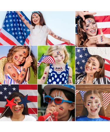 4th of July Temporary Tattoos for Kids & Adults - Patriotic Party Supplies & Decorations - Buy Online on GoSupps.com