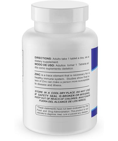 Sunshine Naturals Zinc Gluconate 100mg Mineral Dietary Supplement - Immune Support & Anti-Aging Antioxidants - 120 Tablets - Buy Online on GoSupps.com