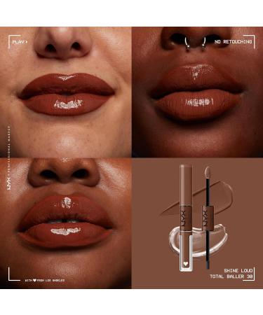 NYX Lip Gloss Total Baller - High Pigment, Long Lasting, No-Transfer Shine - Buy Online on GoSupps.com