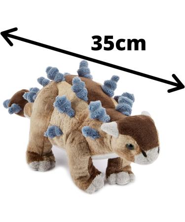 Zappi Co Ultra Soft Ankylosaurus Dinosaur Plush Toy 32cm - Safari Collection, Realistic Lifelike Design for Kids - Buy Online on GoSupps.com