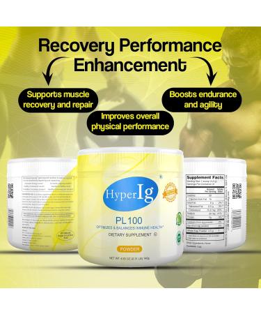 HYPERIG PL-100 Egg Protein Powder Hyperimmune Egg Supplements 140g - Immune Boost Digestive Health Joint Care Energy & Muscle Strength Gluten-Free (2-Canisters) - Buy Online on GoSupps.com