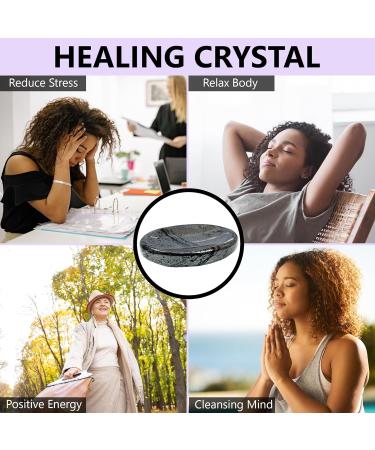 Hematite Crystal Thumb Stone - Stress Relief & Grounding Energy Aid for Meditation and Chakra Balance - Polished Healing Gem for Anxiety & Focus - Buy Online on GoSupps.com