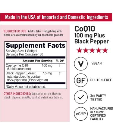 NatureWise 1 CoQ10 100mg + Black Pepper High Absorption - 30 Softgels 30-Day Supply + 1 Omega 3 Fish Oil 1000mg + Vitamin E - Wild-Caught - 60 Softgels 30-Day Supply  - Buy Online on GoSupps.com