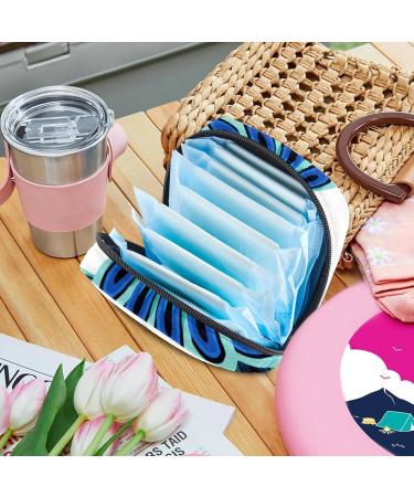 Multicolored Peacock Storage Bags for Women's Bandages & Menstrual Inserts - Portable Tampon & Panty Holder for School & Office - Buy Online on GoSupps.com