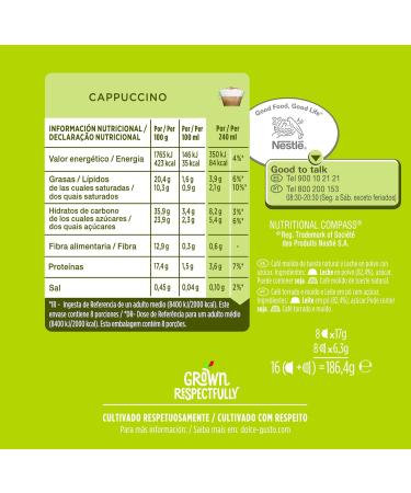 Nestle Cafe Dolce Gusto Cappuccino (3 x 16 capsules) - Buy Online on GoSupps.com