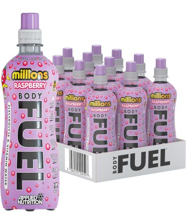 Applied Nutrition BodyFuel Electrolyte Water - Fast Hydration Drink with BCAAs and Vitamins (12 x 500ml, Millions Raspberry) - Buy Online on GoSupps.com