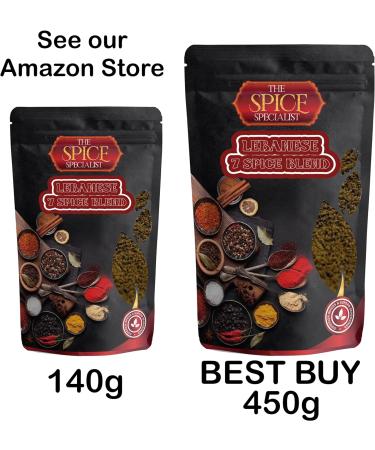 Lebanese 7 Spice Seasoning (450g Resealable Pouch) Salt-Free Lebanese Seven Spices Blend 450.00 g (Pack of 1) - Buy Online on GoSupps.com