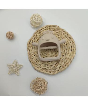 Non-Toxic Beige Animal Shaped Silicone Teething Mitten Toy - Buy Online on GoSupps.com