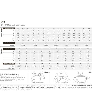 Dr. James Men's Lab Coat with Smartphone and Tablet Pockets - White, Size Medium (40 Inch) - Buy Online on GoSupps.com
