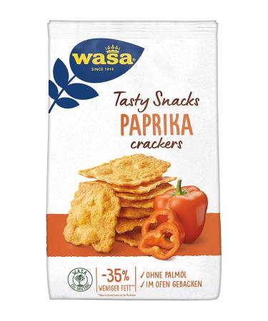 Buy Wasa Delicate Cracker Paprika Crispy & Flavorful Snacks Pack of 5 (5 x 150g) International Shipping Available - Buy Online on GoSupps.com
