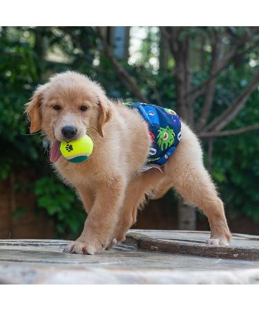 Cutebone Male Washable Dog Diapers - 3 Pack Reusable Belly Bands with Velcro | High-Suction Dog Wraps for Males (28-35.5cm) | International Shipping Available - Buy Online on GoSupps.com