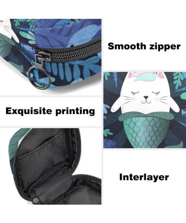 Magic Cat Unicorn Mermaid Sanitary Napkin Storage Bag | Portable Menstrual Cup Pocket for Teen Girls & Women - Buy Online on GoSupps.com
