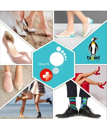 biped HEALTH Heel Pads - 4 Pairs Self-Adhesive Shoe Cushions for Big Shoes & Heel Pain Relief - Breathable Blister Protectors (Champagne/Black) - International Shipping - Buy Online on GoSupps.com