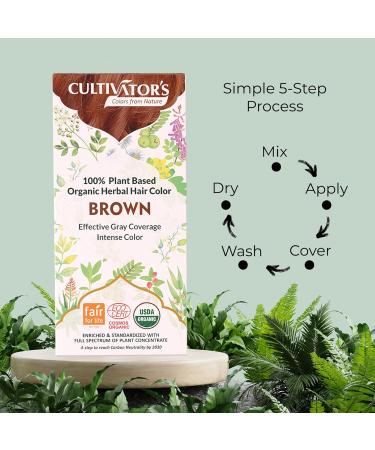 Cultivator's Organic Herbal Hair Colour Golden Brown 100g - Buy Online on GoSupps.com