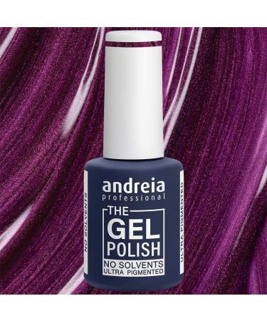 Andreia Professional - The Gel Polish - Solvent and Odor Free Gel - Colour G25 Metallic Purple 10.5 ml - Buy Online on GoSupps.com