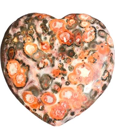 Steinfixx Large Gem Heart | Healing Stone | Chakra Stone | Massage Stone | Perfect Gift - Leopard Jaspis - Buy Online on GoSupps.com